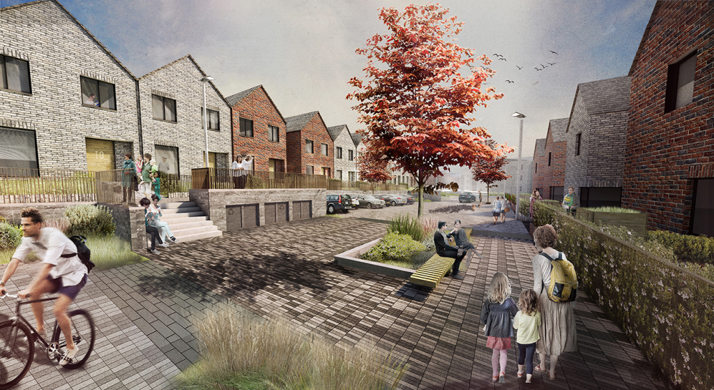 Residential Regeneration at Poole Park Road, Barne Barton, Plymouth Landscape Institute